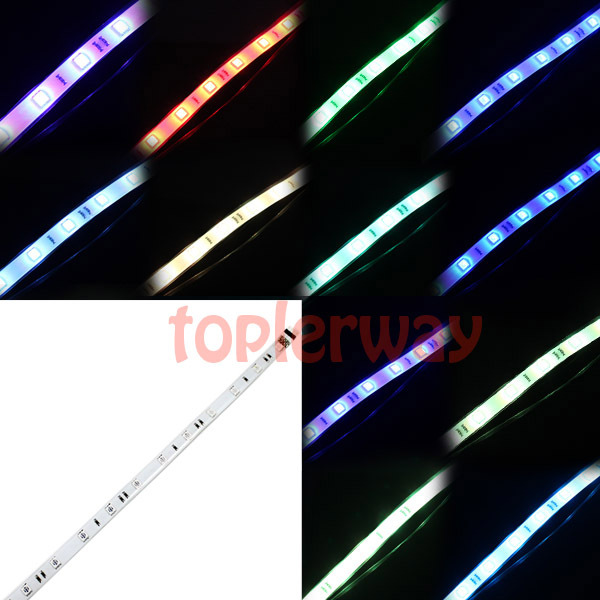 30cm 5050 12LEDs Waterproof IP65 RGB Flexible LED Strip car lamp